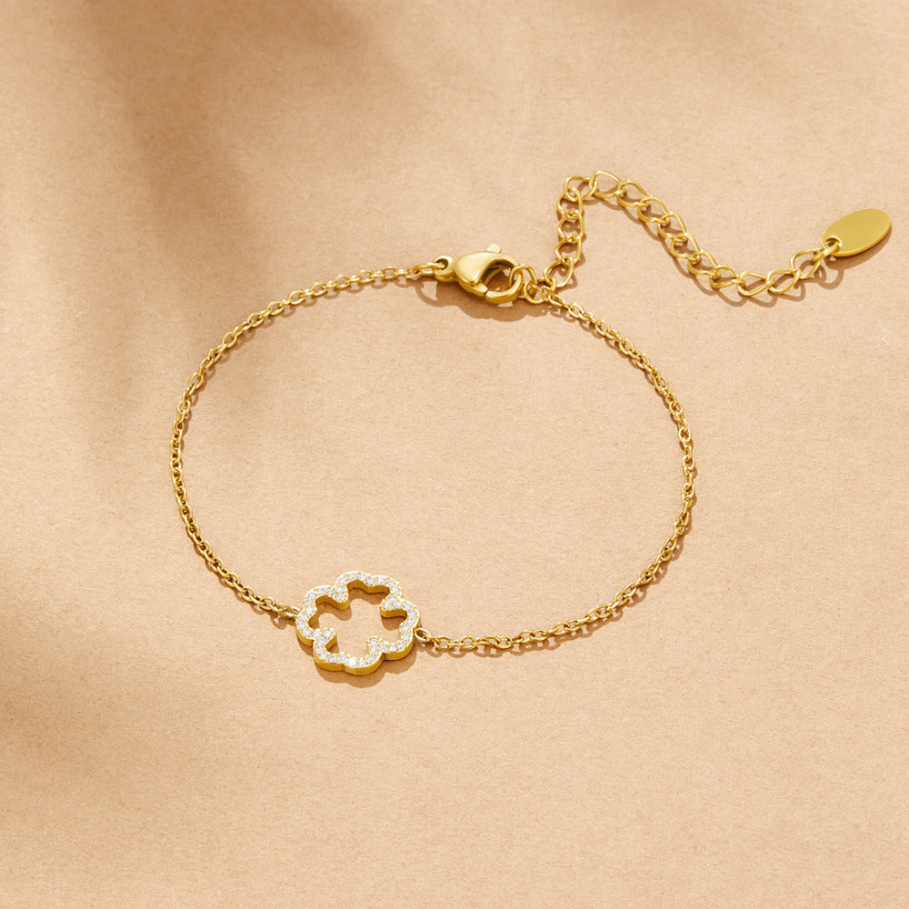 OW SHINE CLOVER BRACELET