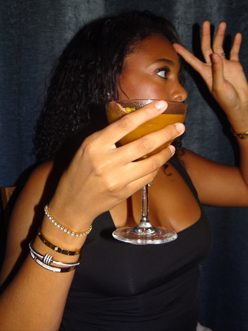 Layered gold rings