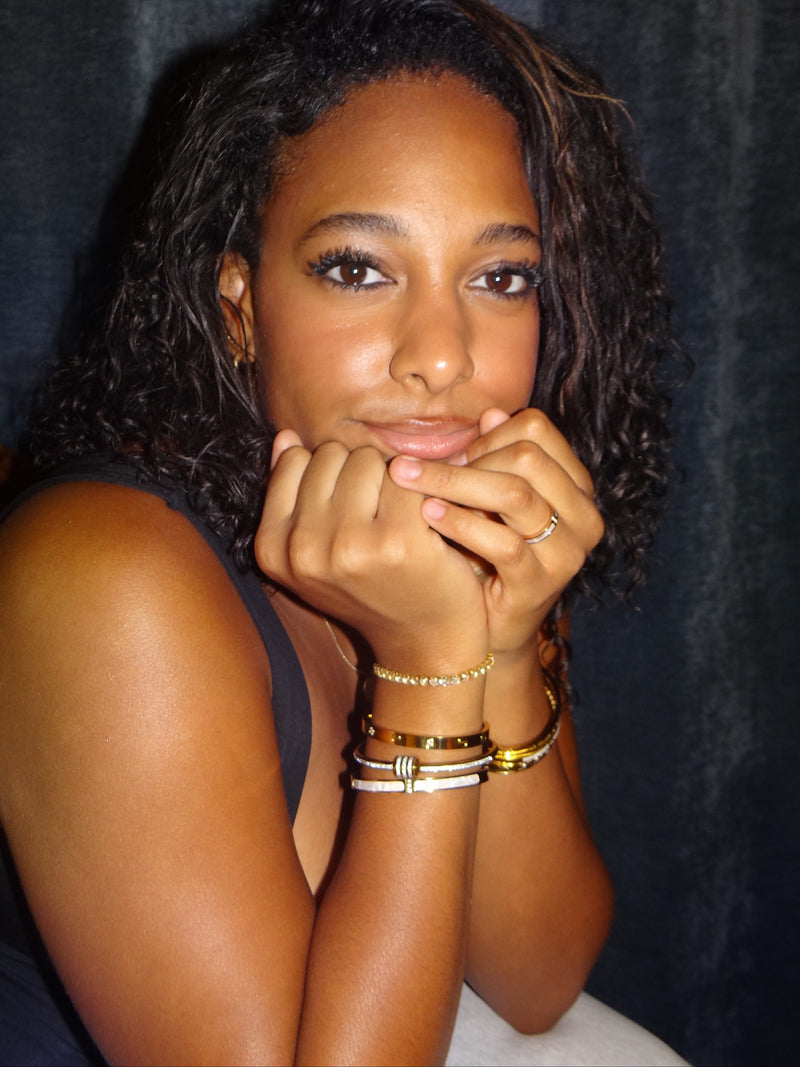 Layered gold rings